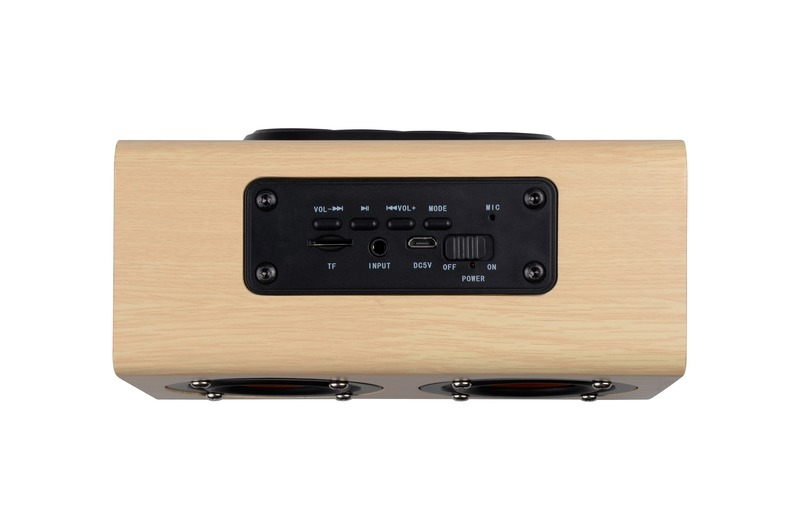 W7 Home Party Dj Bass Stereo Hifi Bass Sound Systeem Draagbare Draadloze Speaker Houten Bluetooth Speaker