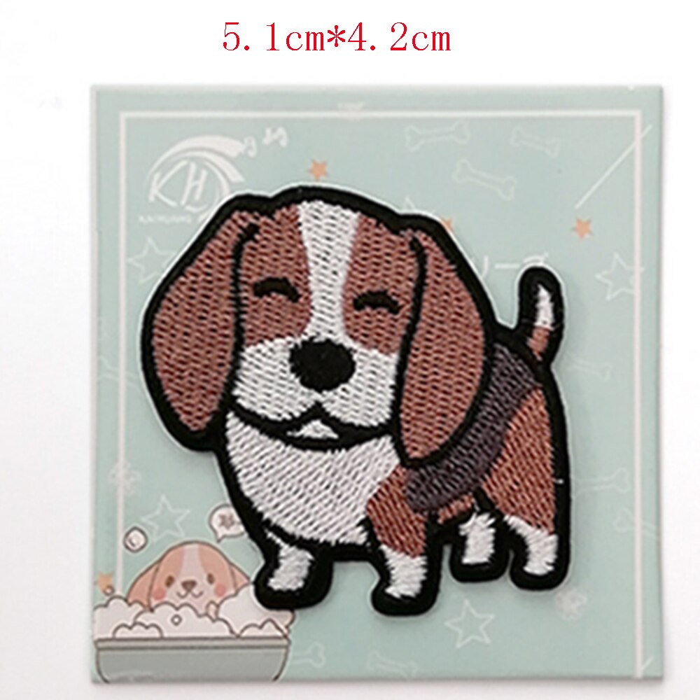 Corgi/Teckel/Husky Patch Borduurwerk Patches Voor Kleding Leuke Hond Animal Ijzer-Patches Op Kleding: 11