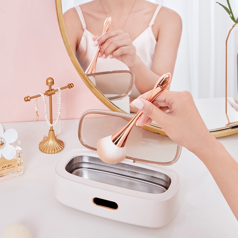 Ultrasone Reiniger Bad Voor Horloges, Sieraden, Contact Lens Prothese Tanden Make Brush Cleaner Ultrasound Steriliseren Machine