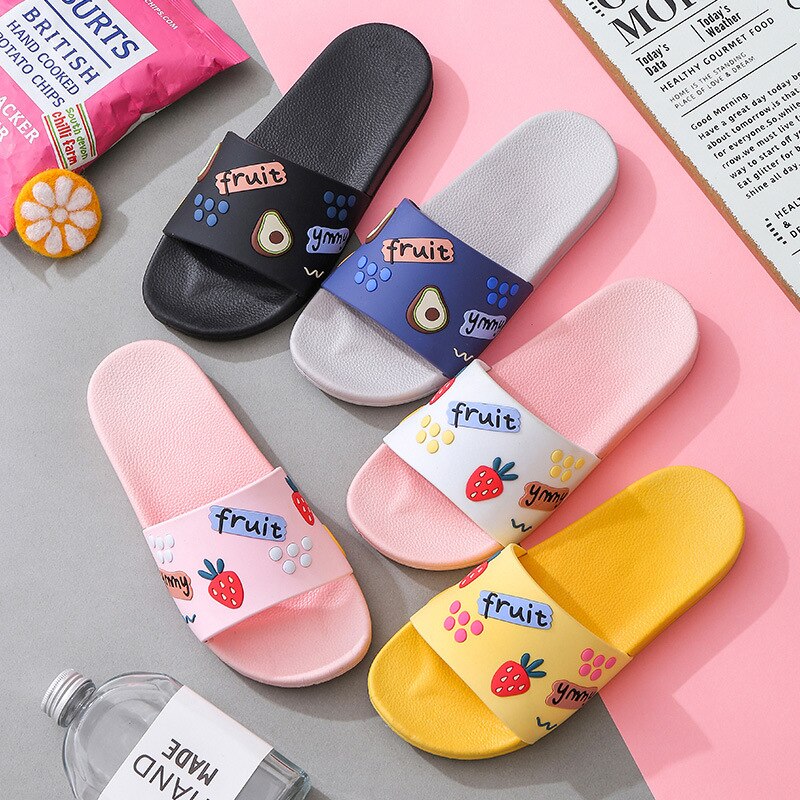 Slippers Vrouwen Zomer Leuke Cartoon Paar Thuis Indoor Antislip Badslippers Slippers Mannen Huis Slippers Voor mannen Schoenen Mannen