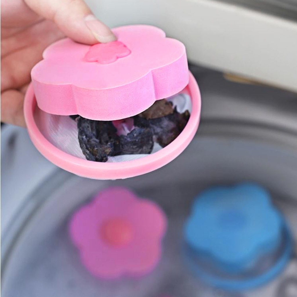 Mesh Filtering Hair Removal Floating 2Pcs Filter Bag Washer Style Laundry Clean