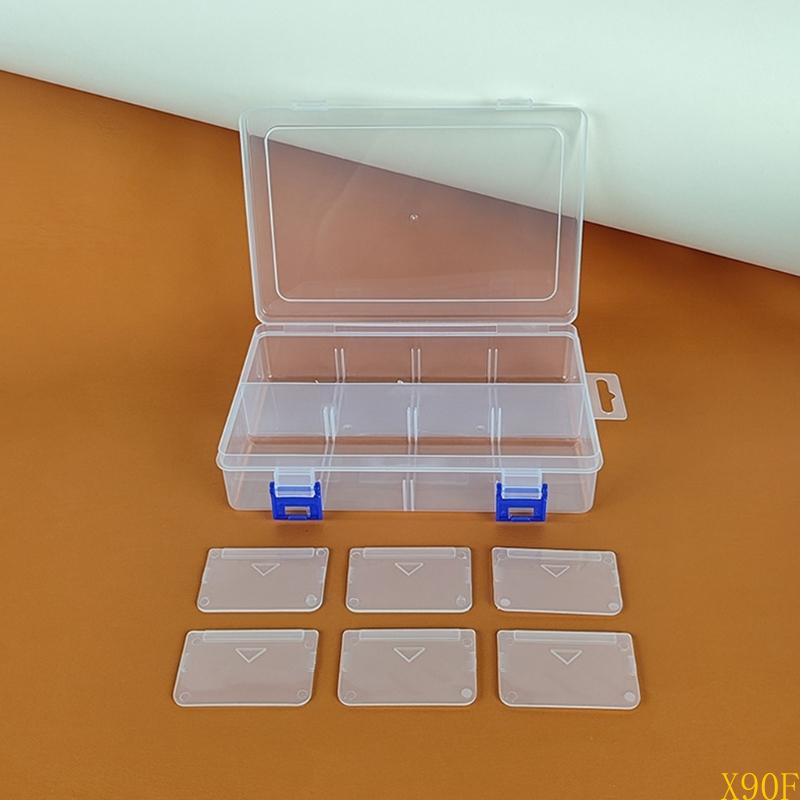 Handige 8-eenheden organizer box make-up opslagcontainer upgrades voor moeiteloos sorteren van make-up briefpapier en gereedschap