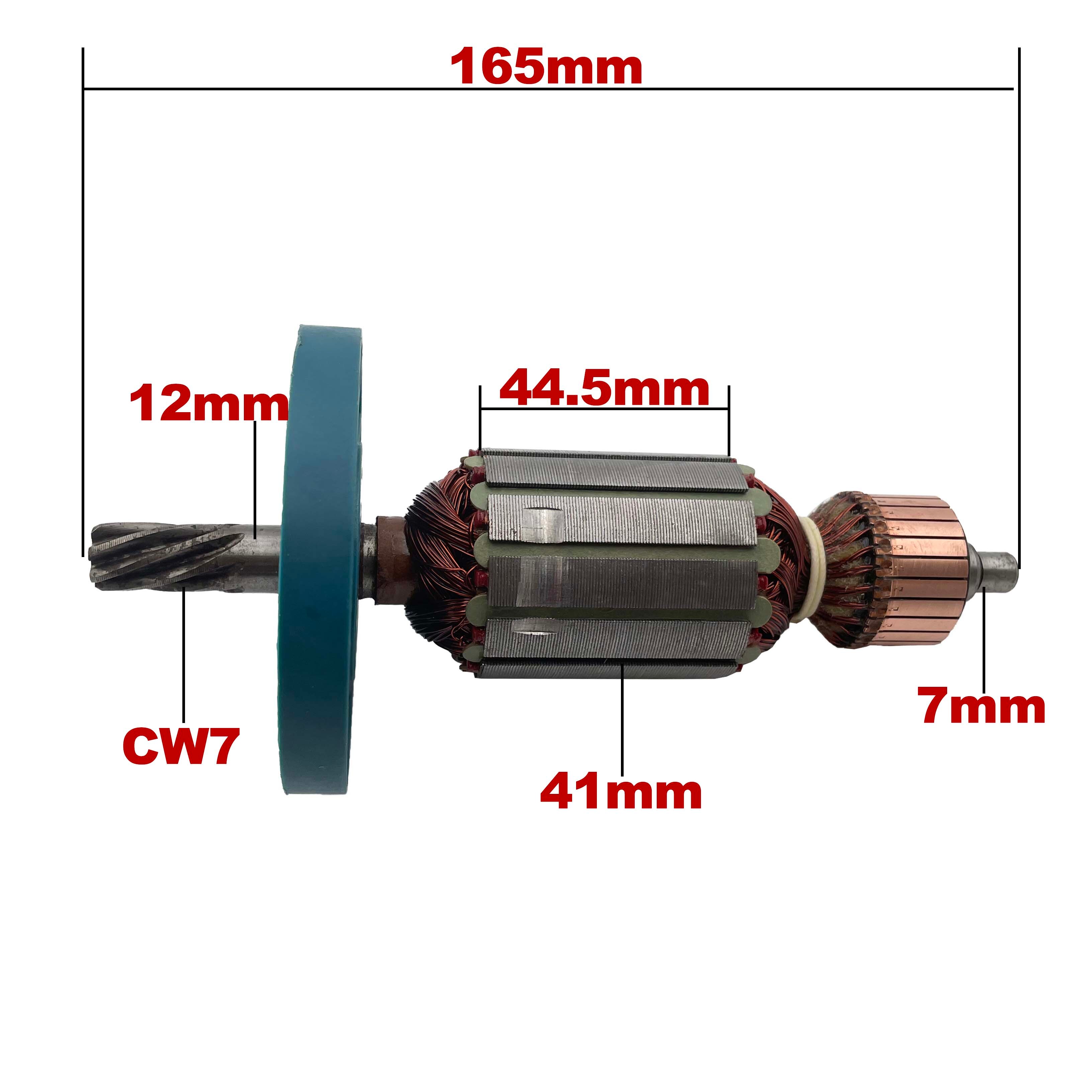 AC220V-240V Armature Rotor Anchor Replacement for MAKITA Electric Rotary Hammer HM0810 HM0810T 0810: Armature