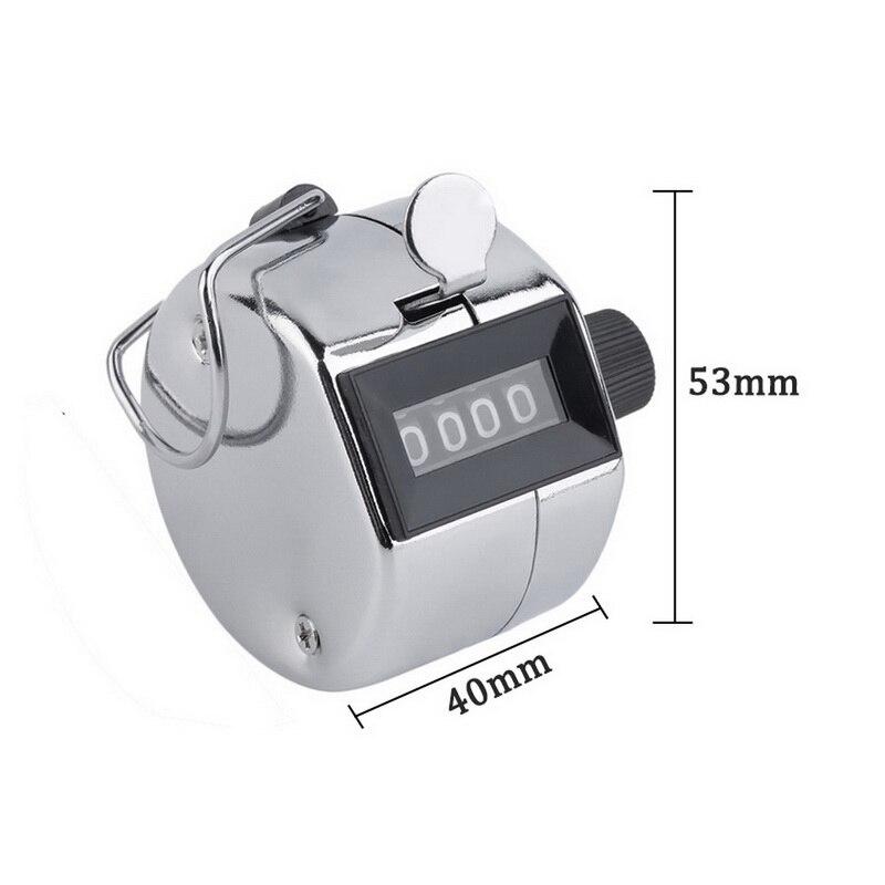 Brand Portable Hand Held 4 Digits Counter/ Silver Manual Scientific Counting: 53 x 40cm