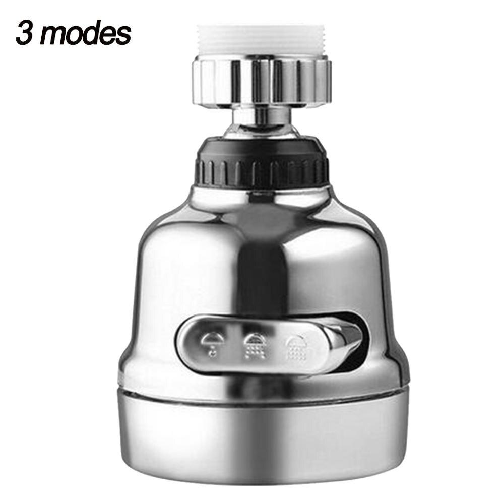 360° Swivel Kitchen Faucet Moveable Flexible Tap Head Shower Diffuser Rotatable Nozzle Adjustable Booster Faucet Kitchen Access: Stainless Steel A