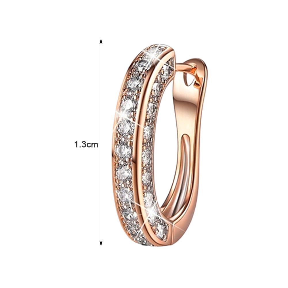 Neueste Elegante Frauen Strass Dekoration Ohr Zucht Ringe Band Ohrringe Party Zubehör Schmuck