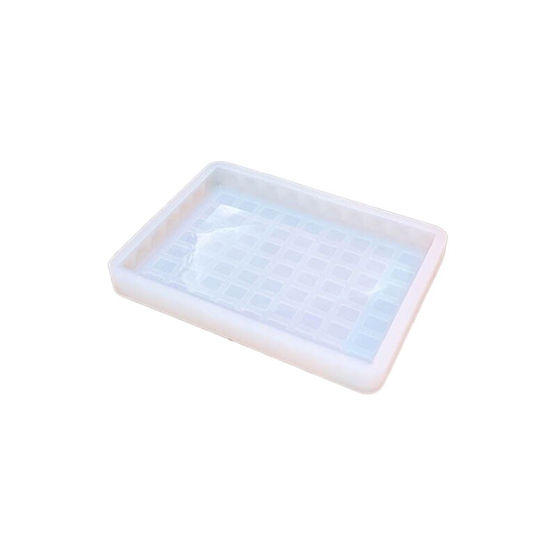 R2LE Silicone Tray Mold Resin Silicone Mold Diy Crystal Glue Round Rectangle Storage Tray Mold for Making Fruit Storage Plate