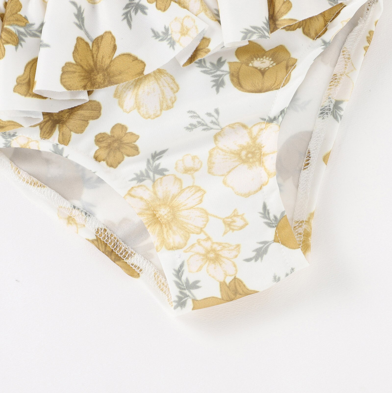 2PC Beach Suit Toddler Baby Girls swimsuit Floral Ruffle Swimwear One Shoulder Bathing Suit Bikini Set swimsuit baby clothes