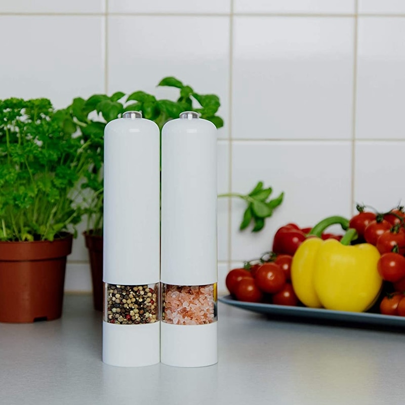 Elektrische Salz und Pfeffer Mühle Schleifer einstellen, Keramik Schleifen Ader, Für Salz, Pfeffer, Getrocknete Kräuter, gewürze, Weiß, 2 Stck: Ursprünglich Titel