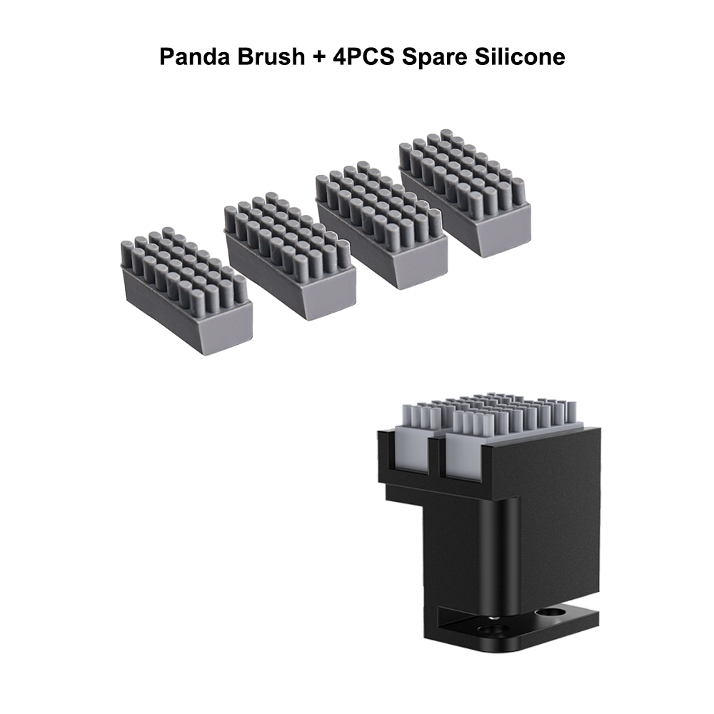 BIGTREETECH Panda Brush PX Multi-Material Reliability Upgrades Nozzles Wiper Hotend Cleaner 3D Printer Parts For Bambu Lab P1 X1: black