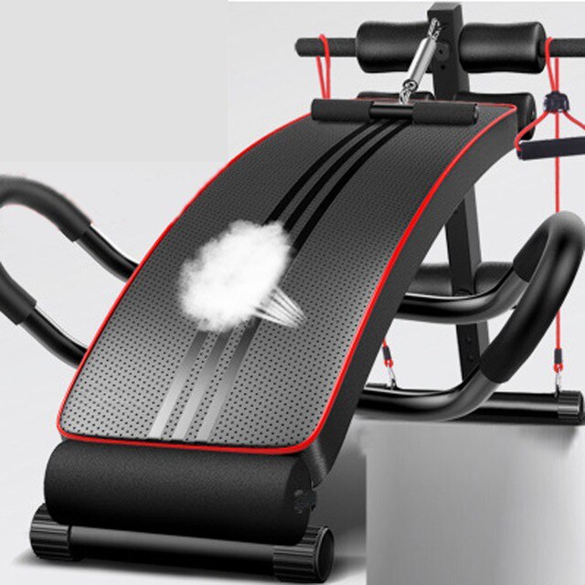 Für sterben Zu Hause Sitzen mit eine Neue Fitness diejenigen Bauch Bank oben Bord, bauch Trainer Ausrüstungen Fitnessstudio Ausbildung Muskeln: Elfenbein