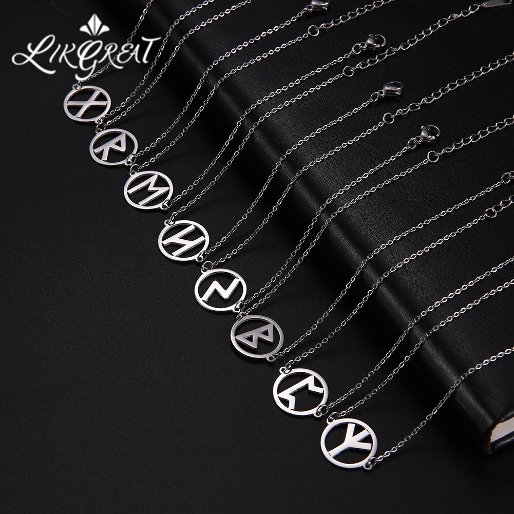 Collares con dijes de runas nórdicas Vintage para mujeres y hombres, joyería vikinga de acero inoxidable, amuleto de San Valentín con patrón antiguo