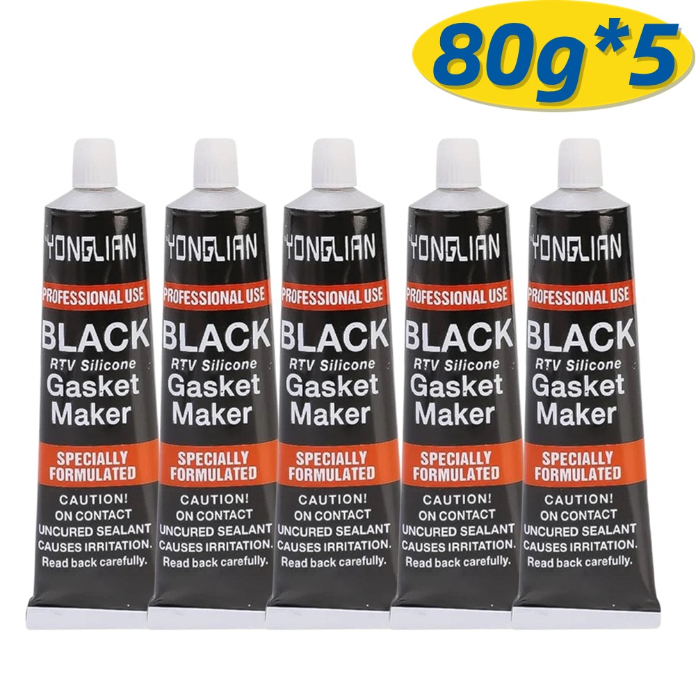 1/3/5/10 Stuks Motor Pakking Kit Auto Motor Afdichtmiddel Lijm Hoge Temperatuur Zwarte Rtv Siliconen Pakking Maker Auto Lijm: YELLOW