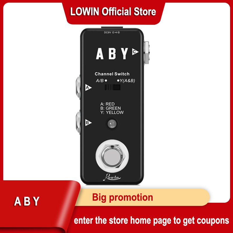 Rowin LEF-330 Vintage ABY Line Guitar Effect Pedal