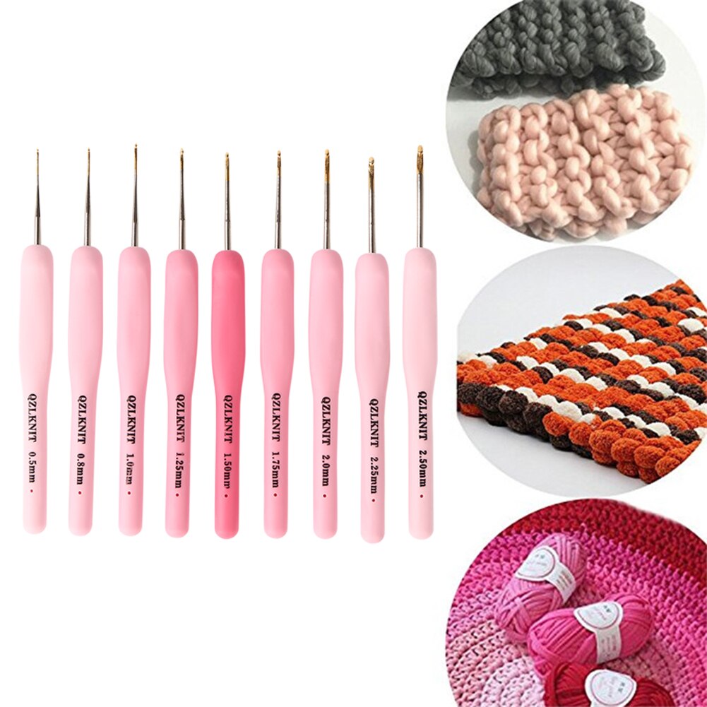 8/9Pcs Haaknaalden Breinaalden Set Voor Weave Craft Naaien Naalden Tool Weave Haak Naalden Diy Craft gereedschap Set