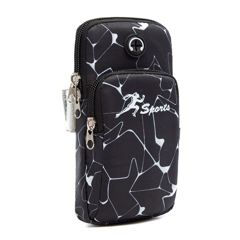 BGreen étanche sport cellule téléphone portable sac en cours d'exécution téléphone sac cyclisme randonnée coque de téléphone Fitness Gadget carte support de pochette: For 4.0 to 5.5 Inch / Black