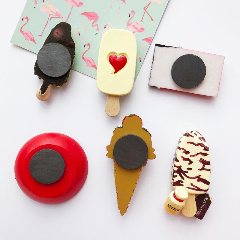 Creatieve Koelkast Stickers Kinderen Ijs Driedimensionale Hars Koelkast Magneet Koelkast Decoratie