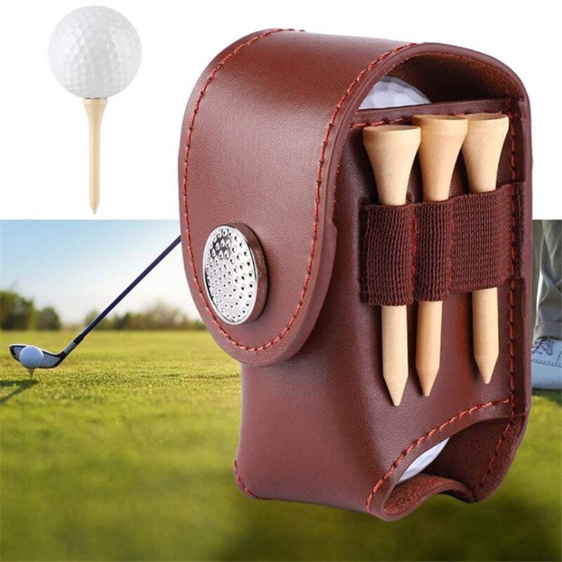 Sac pour balle de Golf Portable, pochette à la taille, en cuir, Cool, accessoire de sport, petit sac pour balle de Golf