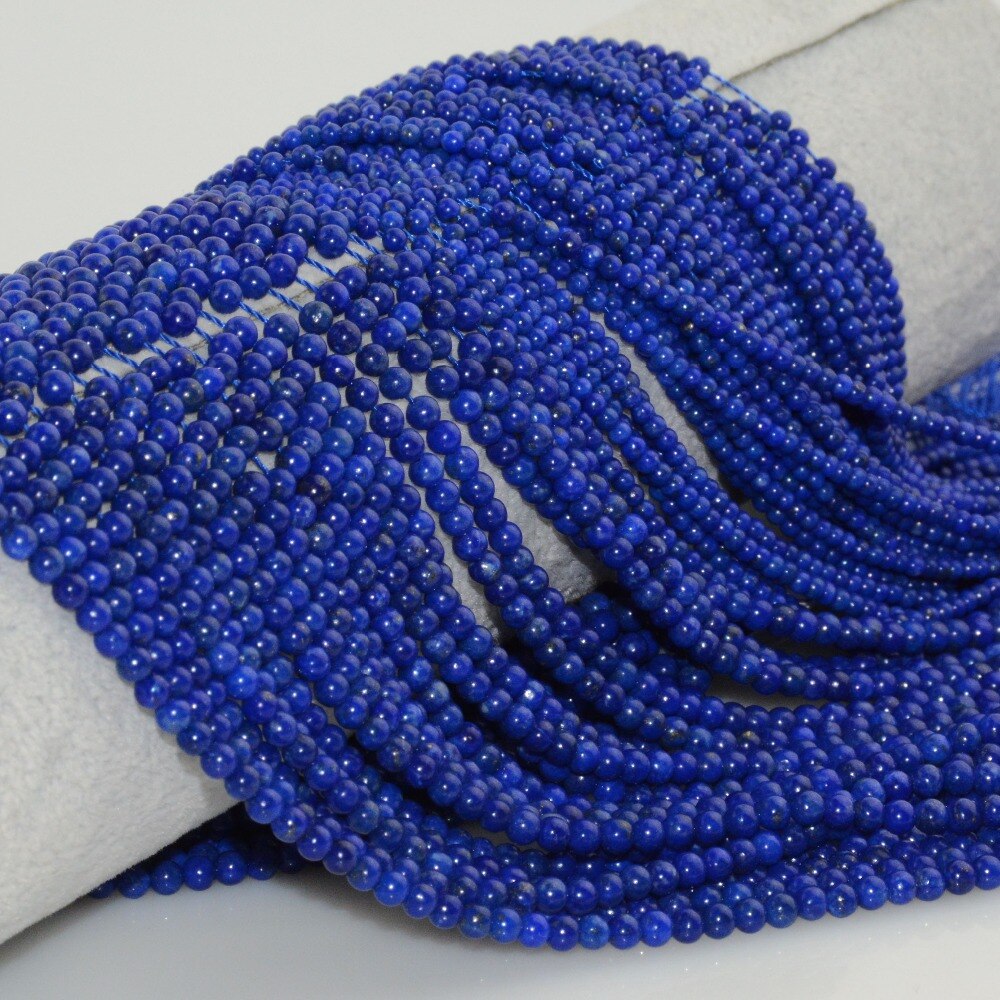 Naturale di Buona Qualità Lapislazzuli Branelli Allentati Rotondi 2.5 millimetri, 3.5 millimetri