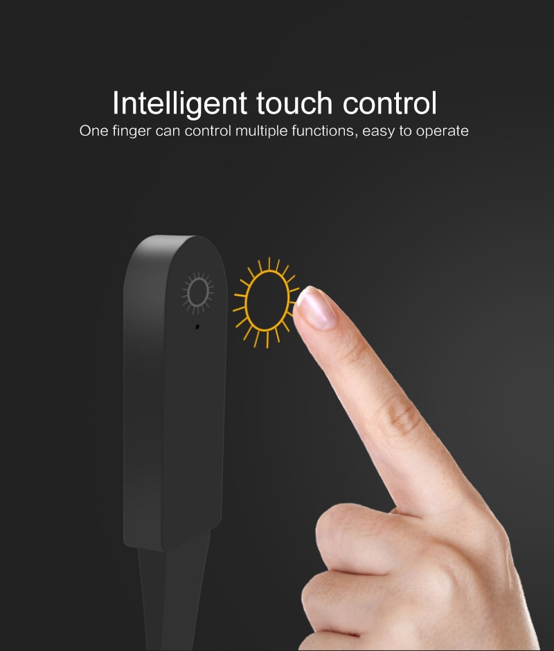 3 Niveau Dimmen Touch Led Boek Clip Licht Boek Lamp Mini Led Licht Leeslamp Boek Licht Usb Led lamp Te Lezen Boek