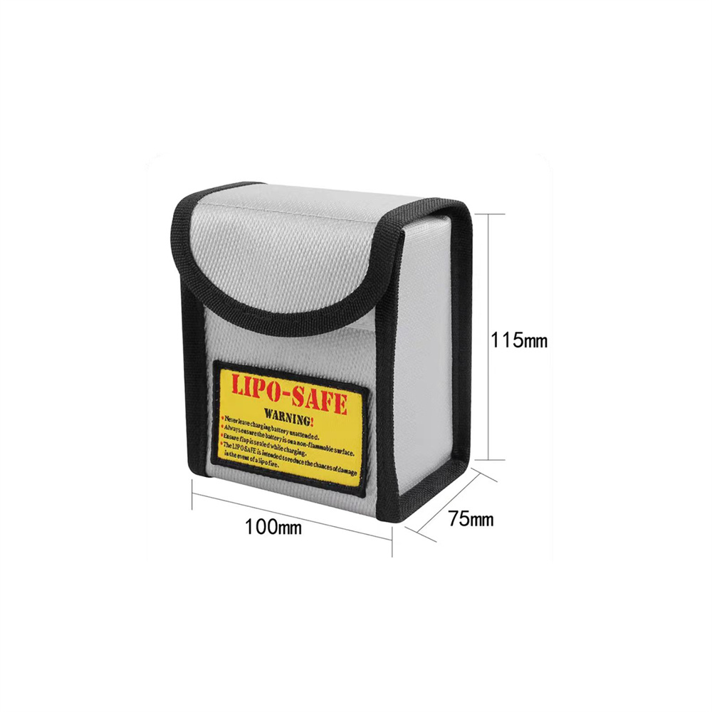 185x75x60mm carré RC LiPo sac de sécurité batterie sécurité ignifuge antidéflagrant garde batterie Protection sac de charge pour jouet RC: Bleu marine