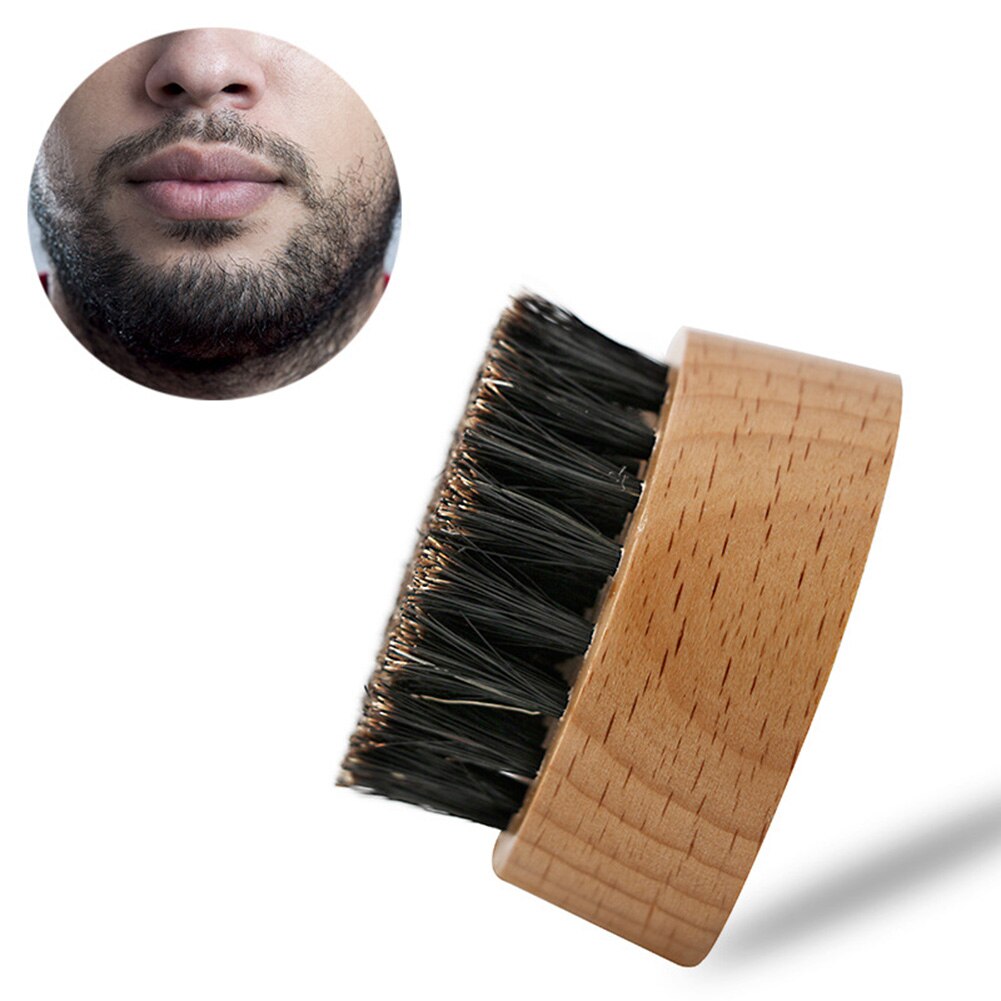 Beech Wooden Boar Bristle Beard Brush For Men Bamboo Face Massage That Works Wonders To Comb Beards and Mustach