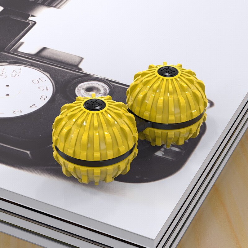 ABS buena suerte Spinner Bola de masaje conjunta Bola de masaje Palma bola Anti calle juguetes para adultos: yellow
