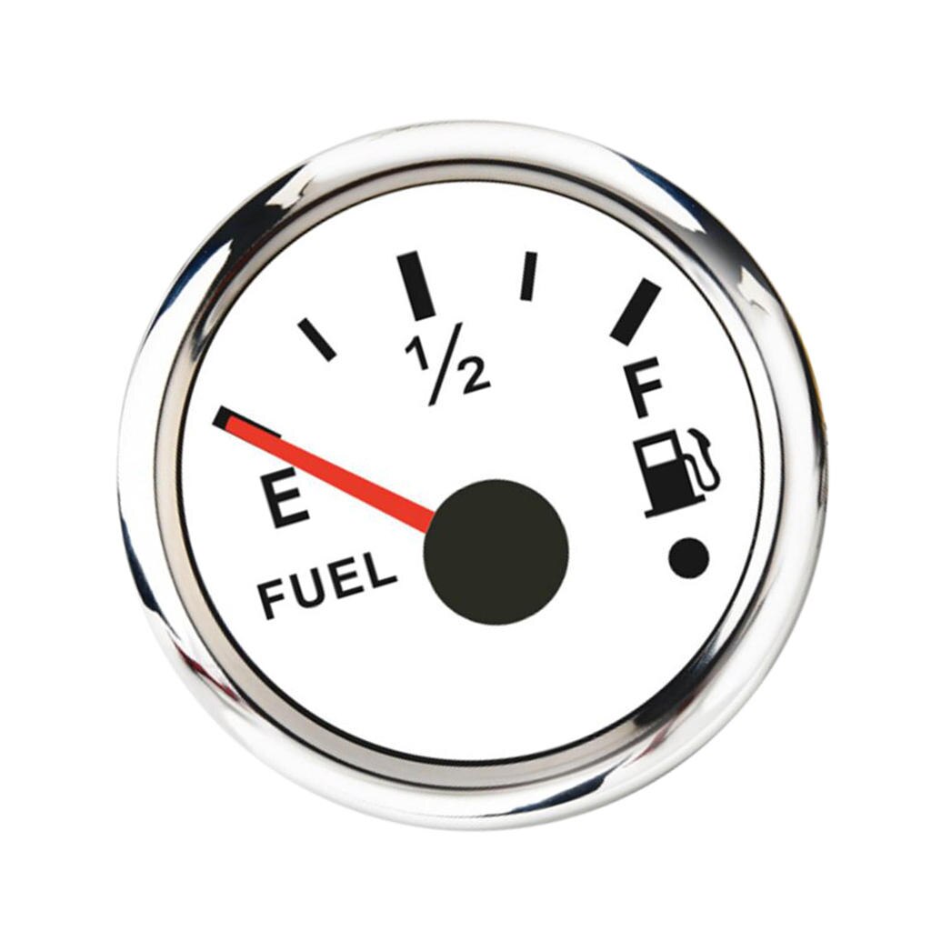 Jauge de niveau de carburant pour bateau, 52mm 2 &quot;, étanche, 9-32V 0-190Ω, blanc