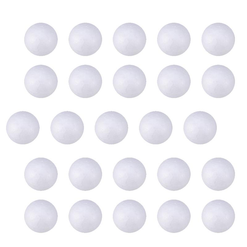 100pcs Foam Ball Useful Solid Polystyrene Foam Balls White Foam Balls Decorative Foam Balls