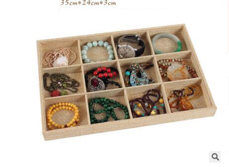 Jewelry Box Plate Jewelry Display Earring Holder Ring Watch Necklace Display Tray Stand Organizer Box Case Display Storage: 7