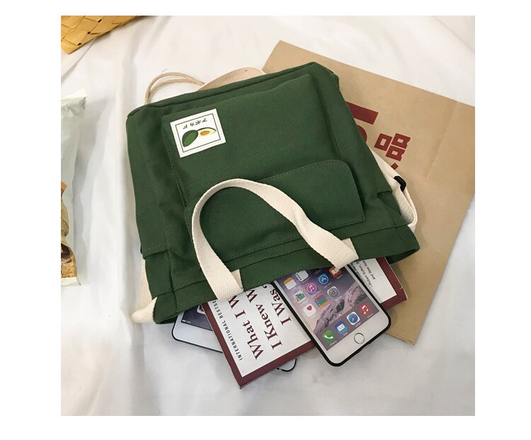 feminina femmes sacs à main fourre-tout en toile de coton pliable recyclable sac à bandoulière Messenger femme jeunesse loisirs seau sac fille