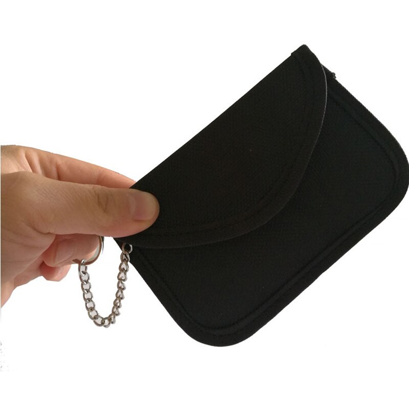 Moda anti-Furto Portafoglio Chiave Segnale Blocker marsupio Sottile Moneta Cassa Del Sacchetto Uomo Supporto da auto Portachiavi Organizer