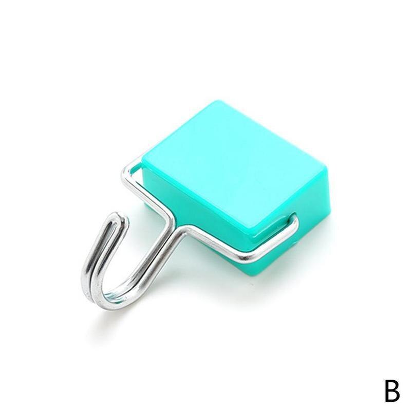 Supersug magnetisk anslutning sömlös mikrovågsugn kylskåp magnet krok utan spik hem förvaring kök organiserar krokar: B
