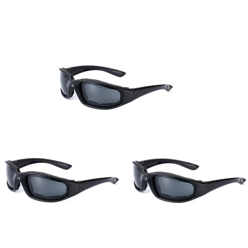 Gafas de motocicleta gafas de sol polarizadas protección contra la radiación UV gafas de caza gafas de Moto a prueba de viento escudo de montar equipo deportivo: Champán