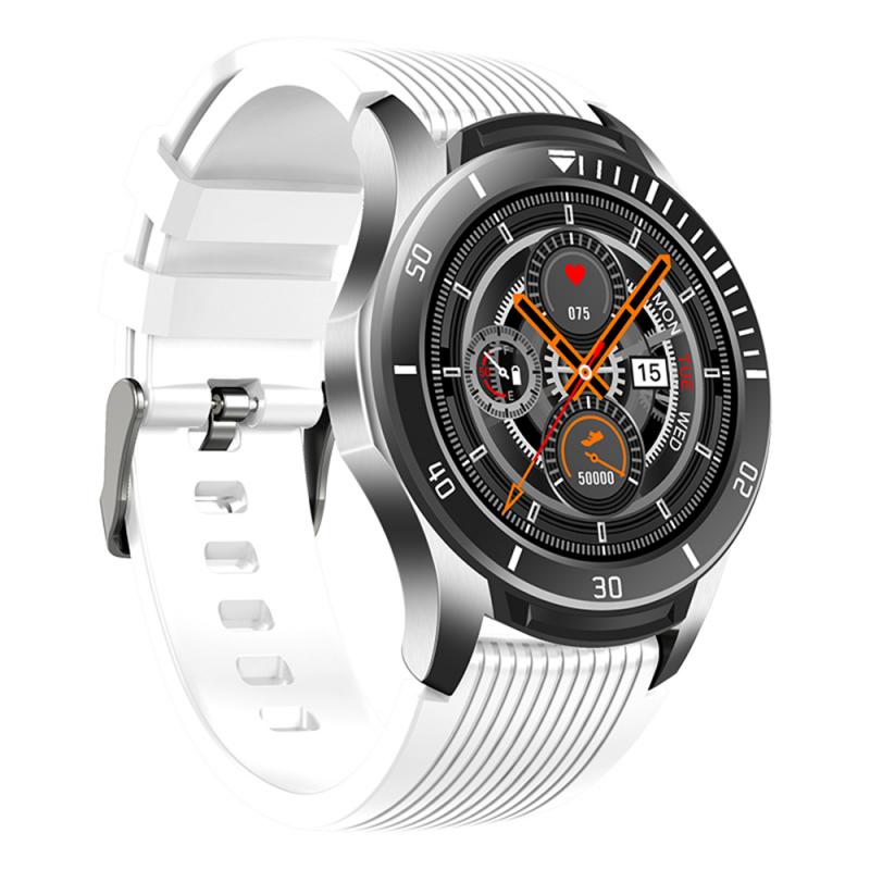 Centechia Smartwatch - 1.28" Touchscreen - Heart Rate & SpO2 Monitor - 4G GPS - Android/iOS Compatible: Silver white