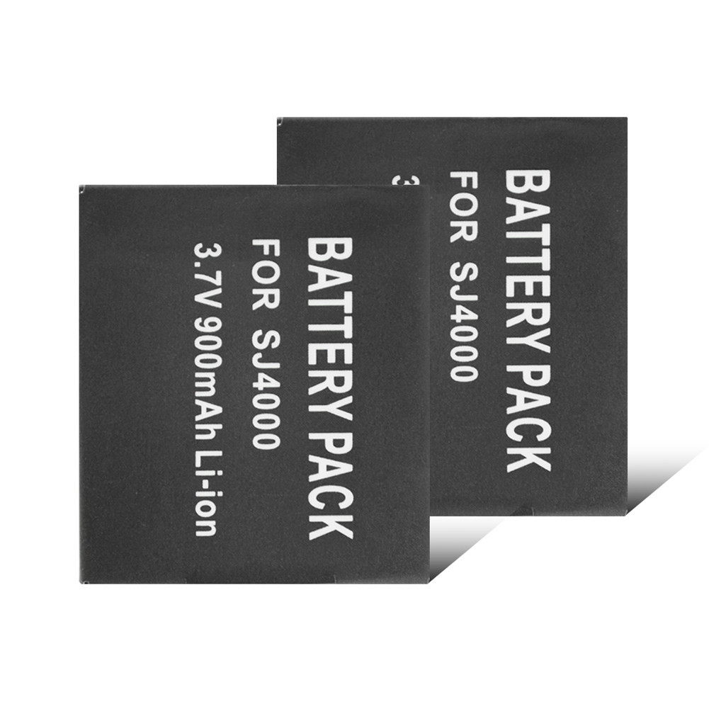 Batería acumuladora de 3,7 V, 900mAh para SJCAM, SJ7000, SJ6000, SJ5000, SJ4000 Air, 4K, cámara para SJCAM, SJ4000, SJ4000, WIFI, SJ4000: 2PCS