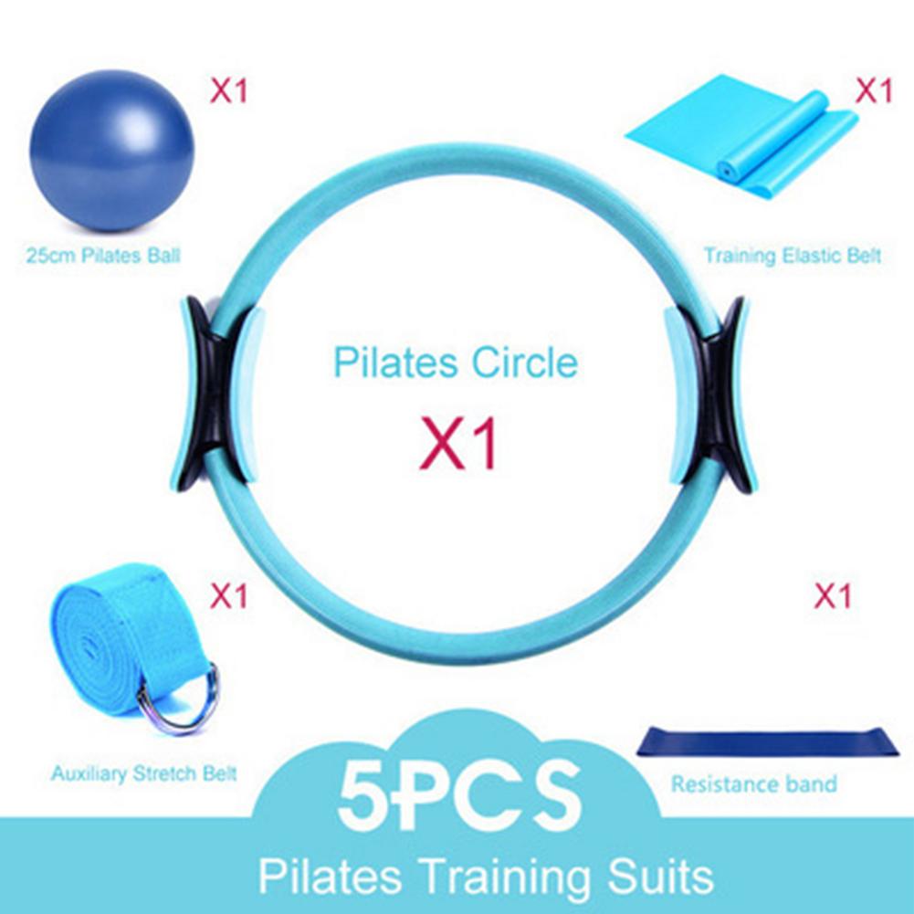 5Pcs Pilates Ring Set Yoga Cirkel Pilates Hervormen Yoga Reshapebodybuilding Workout Training Fitness Apparatuur Voor Vrouwen