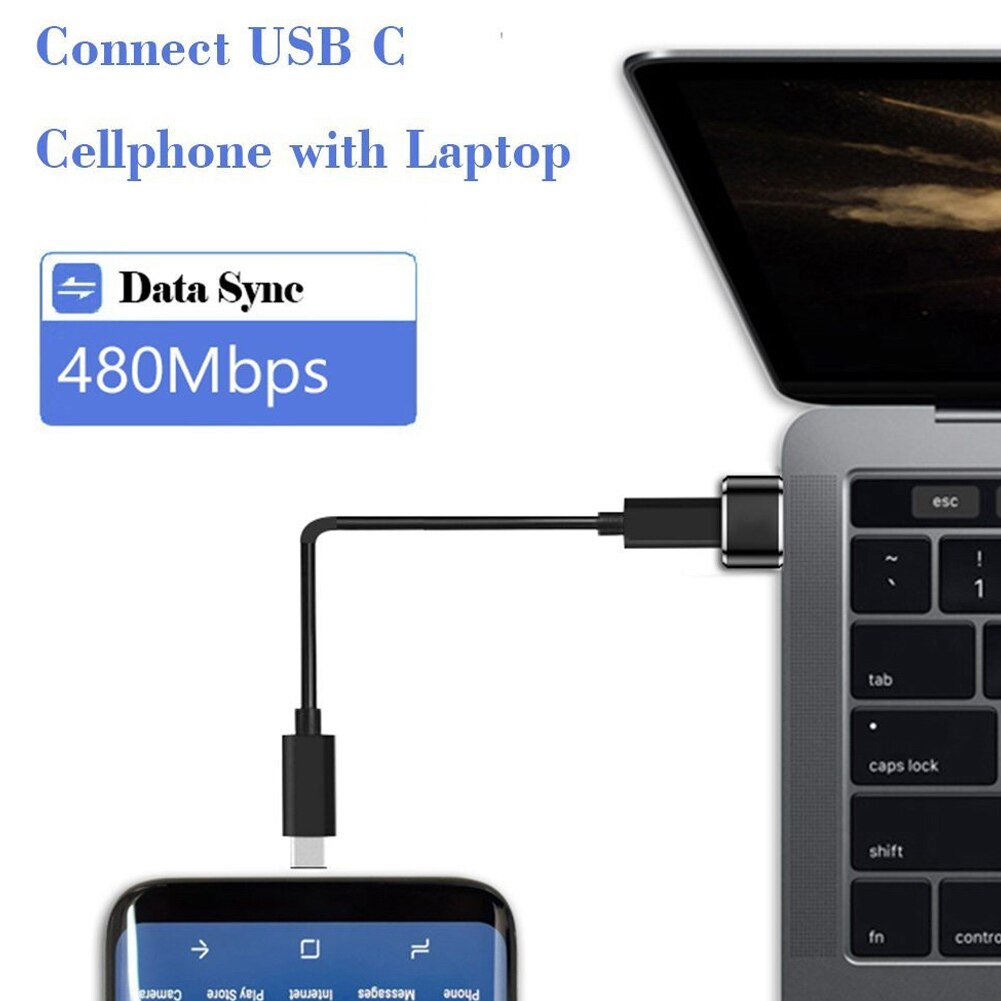 2 stücke USB C Buchse auf USB Stecker Adapter Typ C auf USB A Stecker für Laptops Ladegeräte Gerät NK-Einkaufen