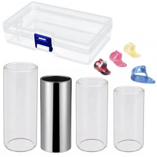 Delicate Compact Herbruikbare Staal Gitaar Slide Finger Picks Instrument Accessoires Gitaar Slide Elektrische Gitaar Slider: Default Title