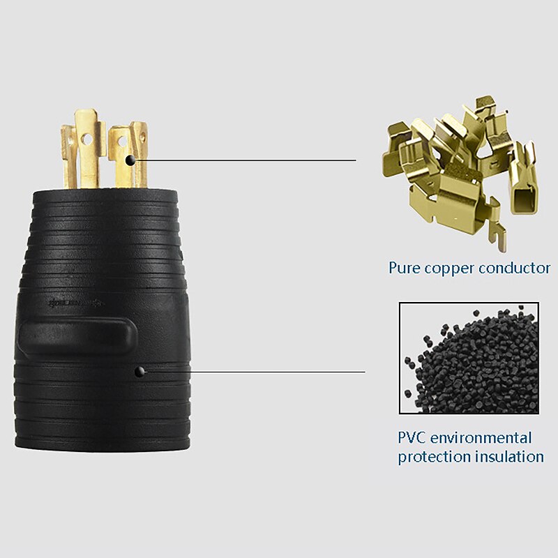 US Nema L14-30P to 14-50R American Standard Conversion Plug High-Power American Standard Adapter-US Plug