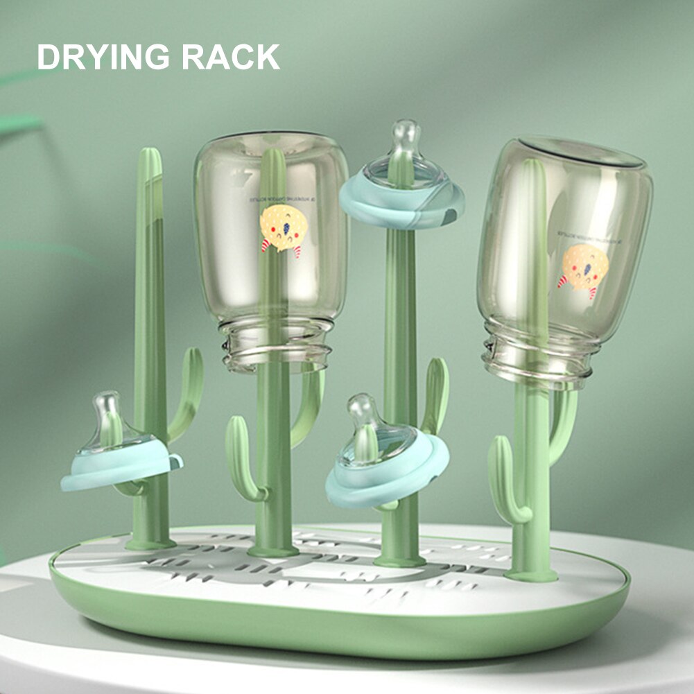 Baby Fles Droogrek Baby Fles Schoonmaken Droger Afdruiprek Opbergrek Boom Vorm Rack Voor Baby Flessen Verwijderbare