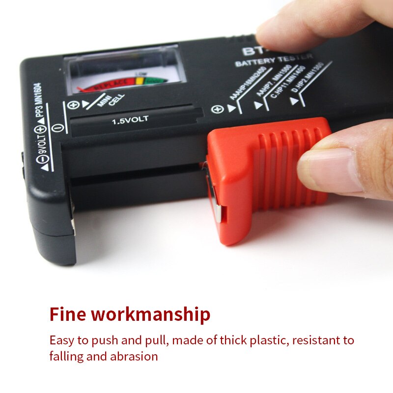 Universal Battery Tester Battery Tester Digital LCD Display Check Universal Tester Battery Capacitance Diagnostic Tool