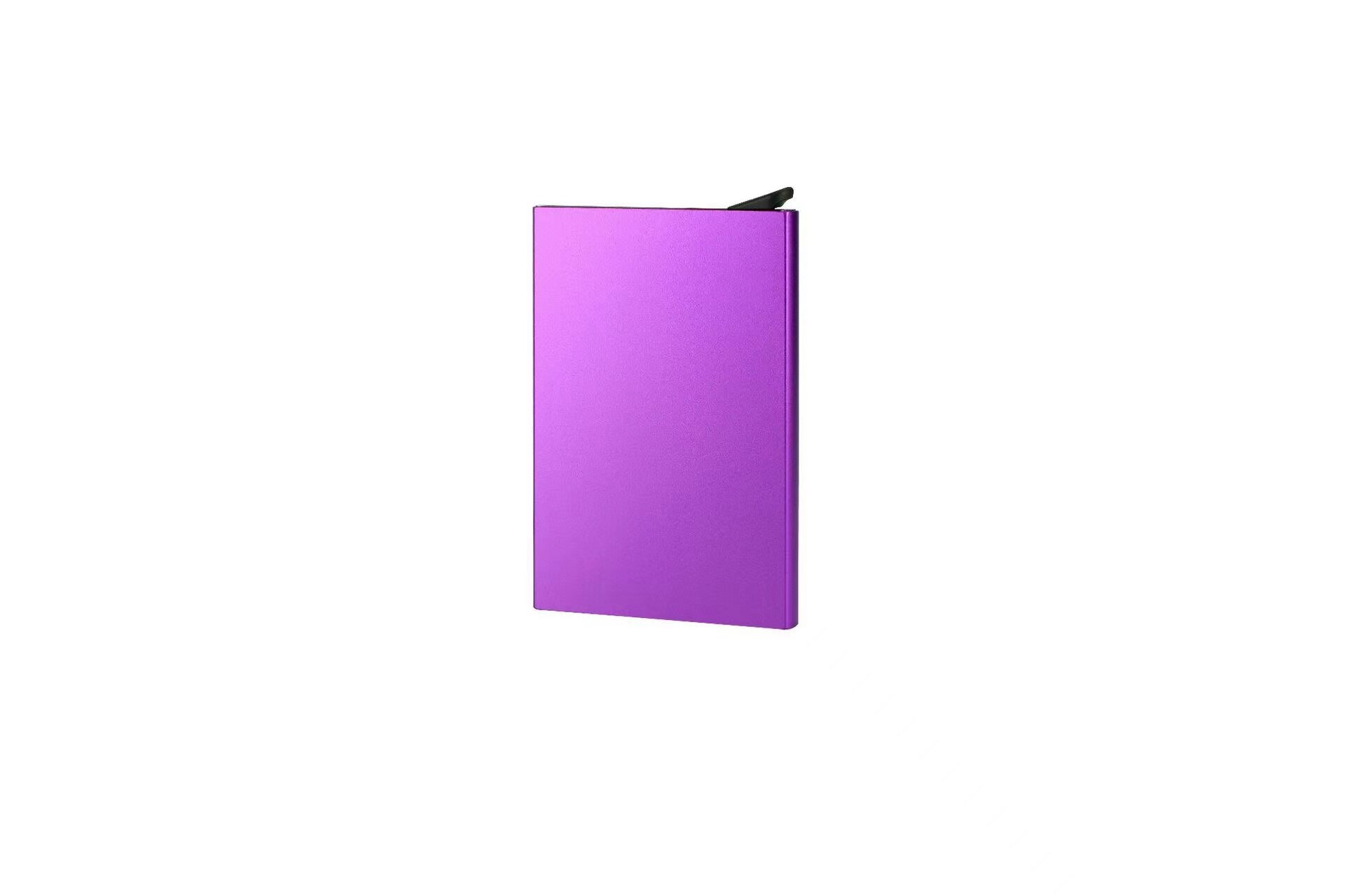 Creditcardhouder Mannen Slim Anti Beschermen Reizen Id Kaarthouder Vrouwen Rfid Portemonnee Metal Case Porte Carte: Purple