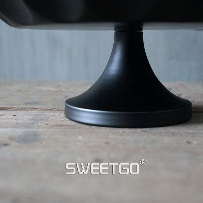 SWEETGO 4"/6"/8" Metal Cake Stand Black Color Cupcake Plate Tools Perfume Tray Candy Bar Accessory for Home Decoration
