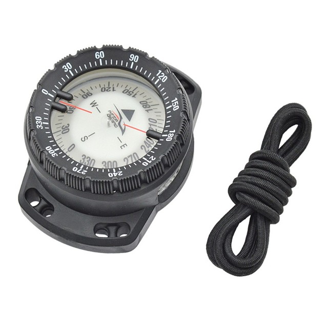 Scuba Diving Navigation Compass Underwater 50m Lightweight Portable Module Gauge Navigator Digital Scuba Waterproof 2022: Black