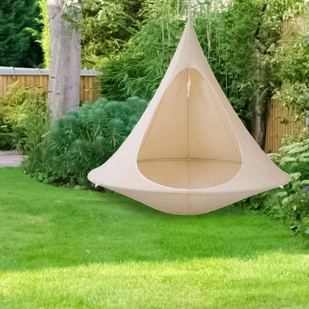 Bærbar hængekøje udendørs flyvende tallerken letvægts bærbar nylon hængekøje til rygsæk sportshjem camping camping essentials