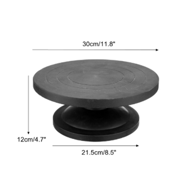 Plataforma de modelado de rueda de cerámica de 30Cm, plataforma giratoria de modelado, modelo de fabricación de escultura de arcilla, herramientas giratorias redondas