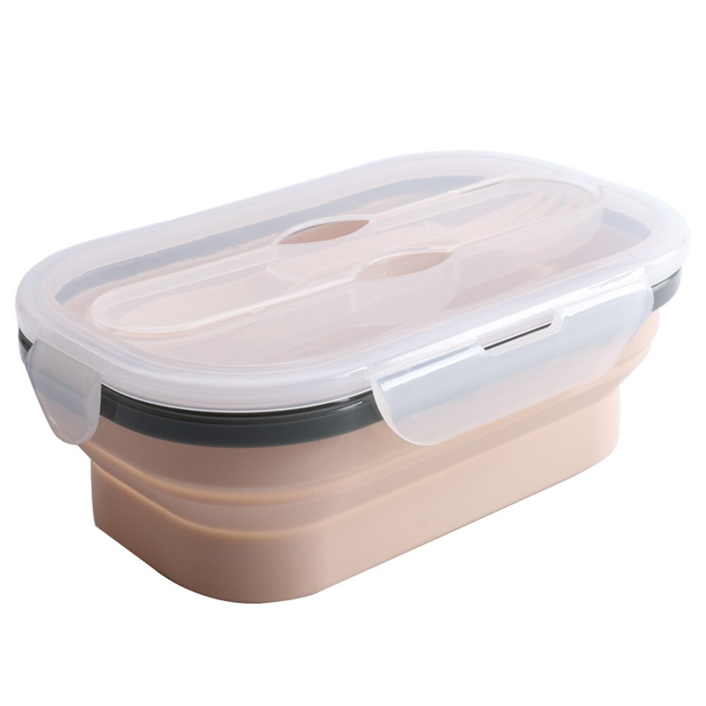 Siliconen Vouwen Lunchbox Draagbare Inklapbare Bento Duurzaam Salade Voedsel Container Kom Servies Keuken Accessoires: 03