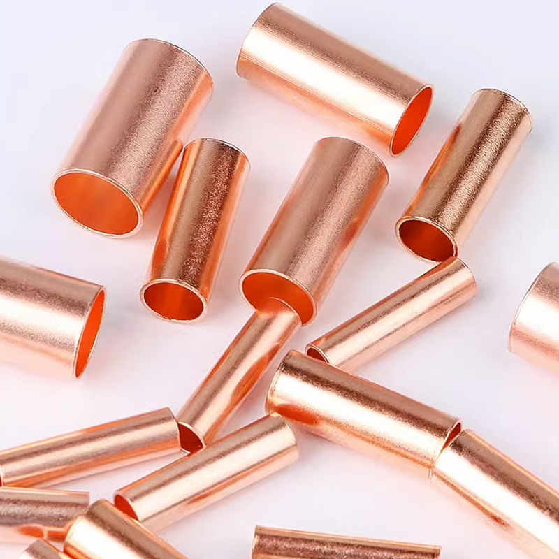 Terminal de prensado de tubo de cobre, tubo termorretráctil, Material de cobre rojo, acoplamiento de alambre, conector de equipo eléctrico, alicates terminales