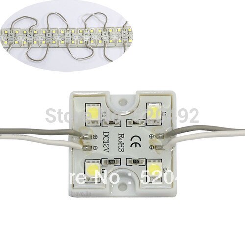 20 stks 5050 SMD 4 Leds Cool White Waterdichte LED Module Licht Lamp